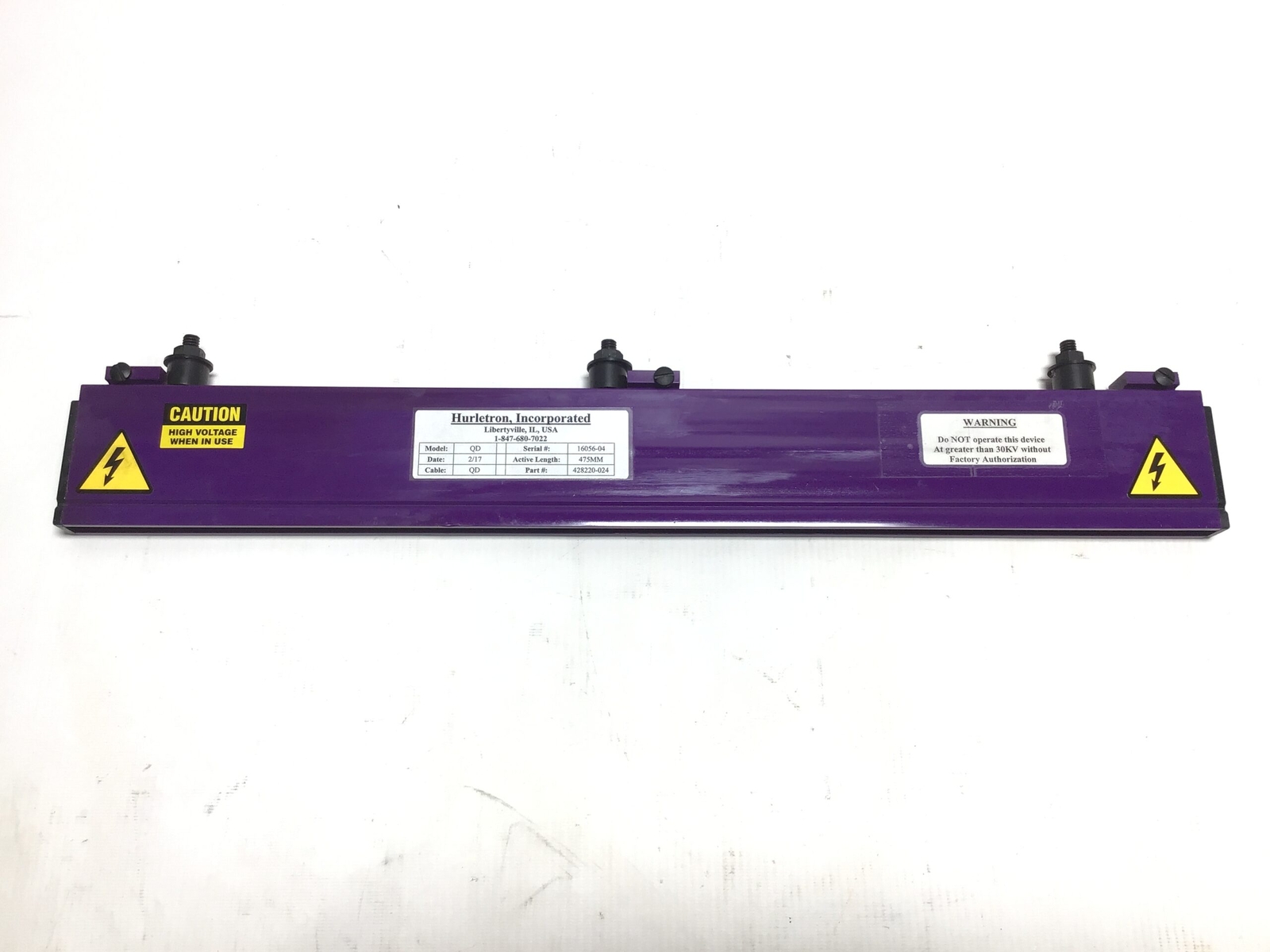 HURLETRON 428220-024 – QD NSNP Charge Static Bar Active Length 475MM