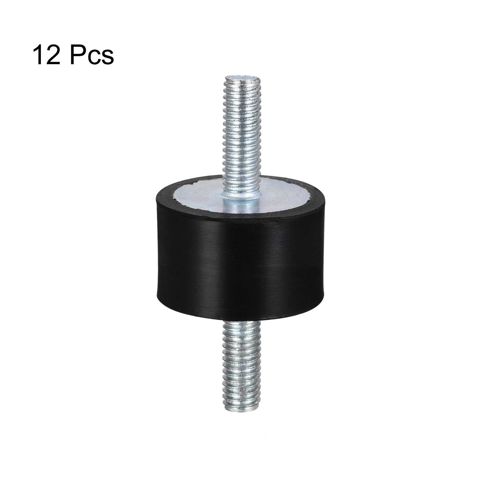 M6x18mm Rubber Mounts, 12pcs Anti Isolator Studs Shock Absorber Male, 25x15mm