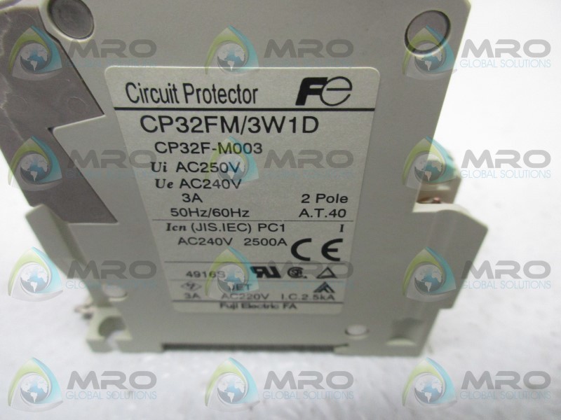 FUJI ELECTRIC CP32FM/3W1D CIRCUIT PROTECTOR NSMP