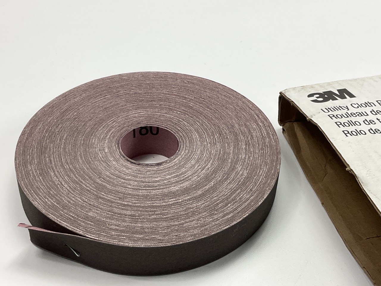 3M 05006 Abrasive Cloth Utility Roll 1 In. X 50 Yd. 180J – J-weight 180 Grit