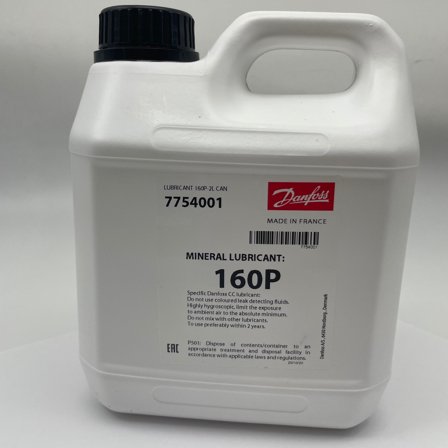 7754001 Danfoss 160P Mineral Oil 2 Liter Can OEM 7754001