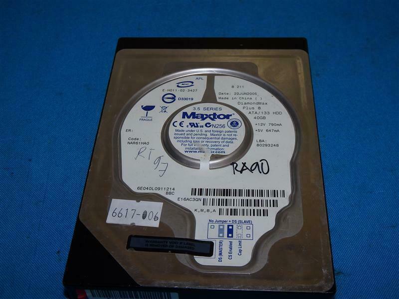 Maxtor NAR61590 Diamond Max Plus 8 40GB ATA/133 HDD Hard Disk Drive