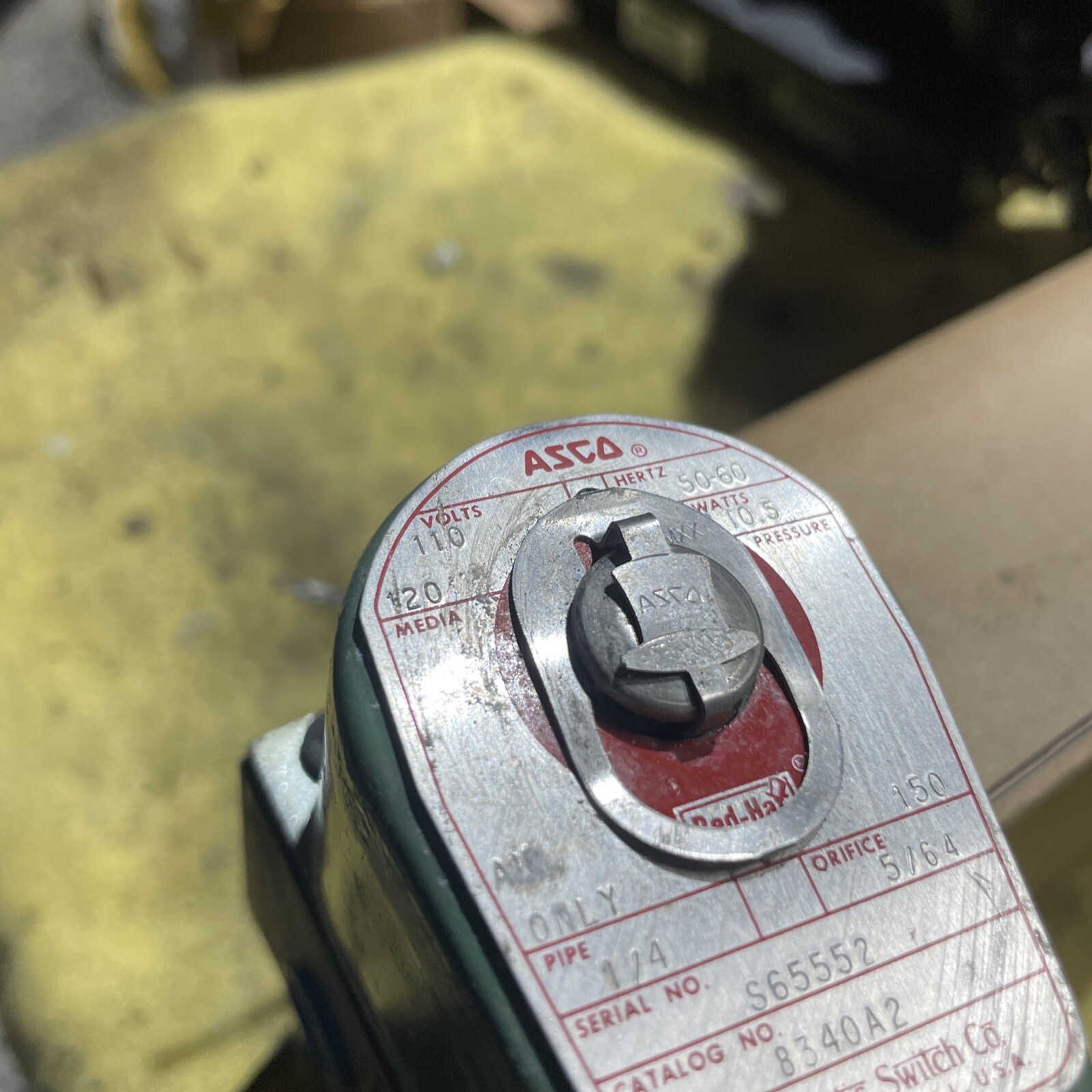 ASCO 8340A2 110/120V 150PSI 1/4″ Red Hat