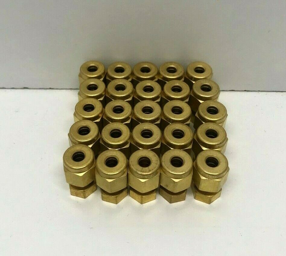 LOT OF (25) NOS! SWAGELOK 3/16″ BRASS CAPS B-300-C