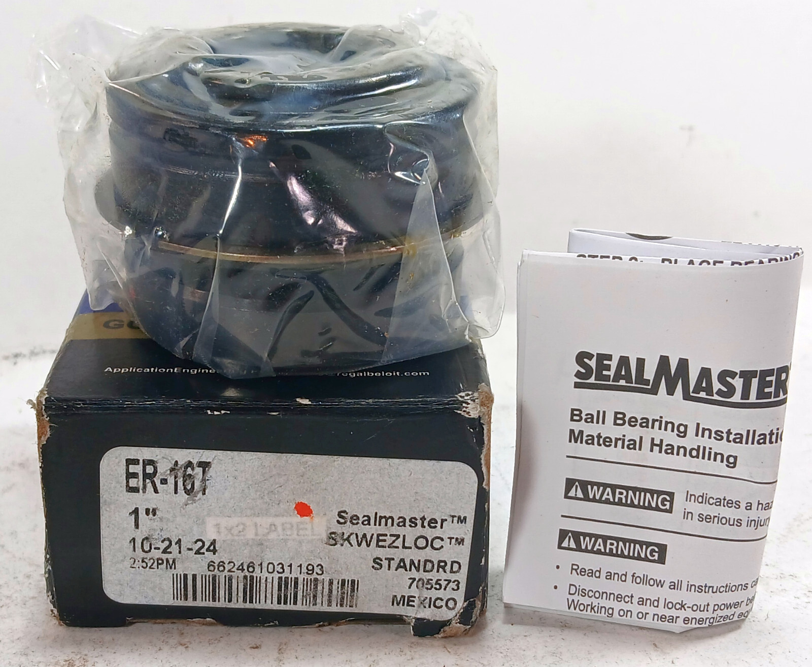 1 NEW SEALMASTER ER-16T 1″ BORE INSERT BEARING NIB ***MAKE OFFER***