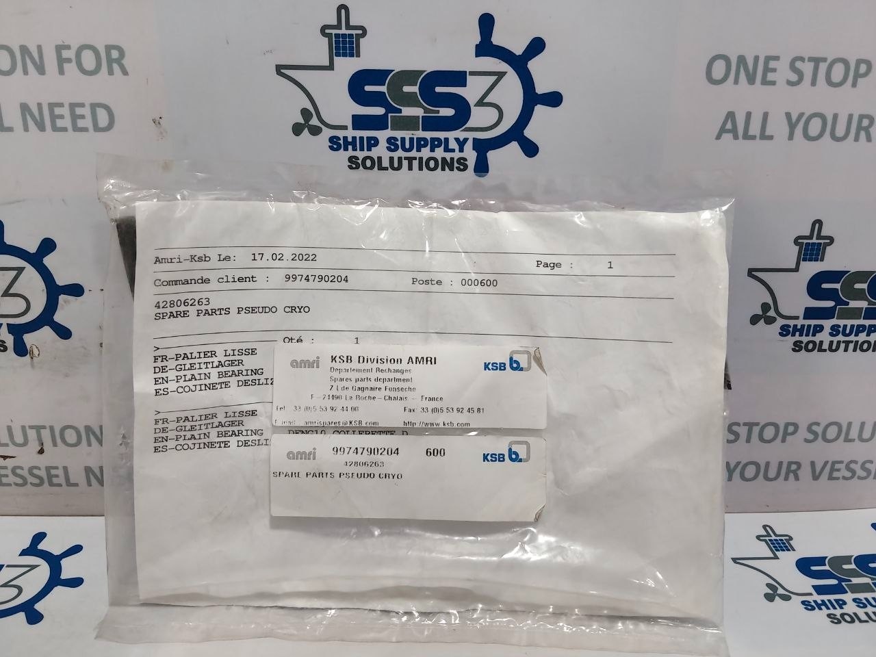 KSB Amri 42806263 9974790204 Spare Parts Kit Pseudo cryo Screw M14x20 and Spacer