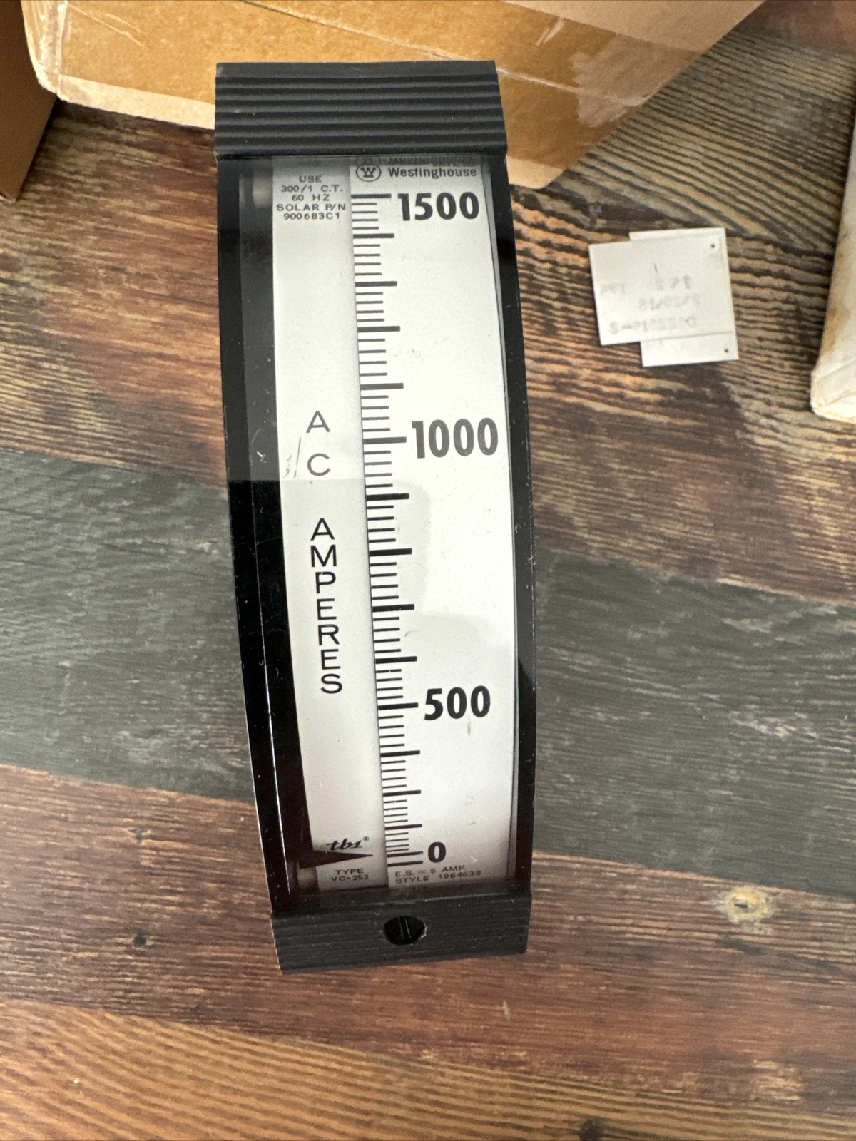 Westinghouse VC-252-50 Weschier Panel Meter VC-252