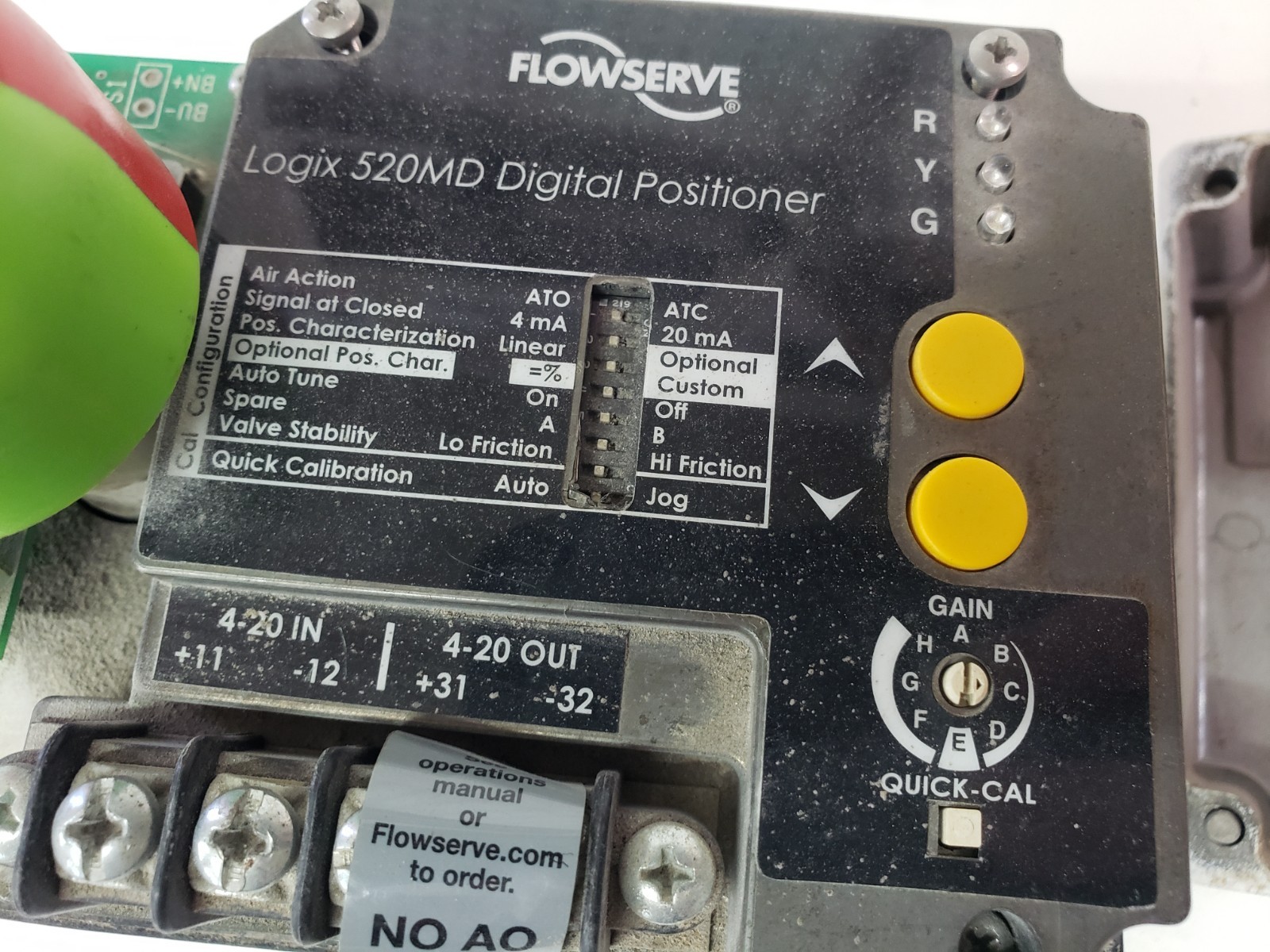 Flowserve Logix 500MD Digital Valve Positioner 520MD-14-W1DEE-D001-GM2