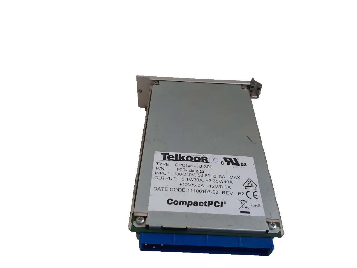 Telkoor CPCI AC-3U-300W P/N 900-4002-23 CPCIac-3U-300W Power Supply REV.B2