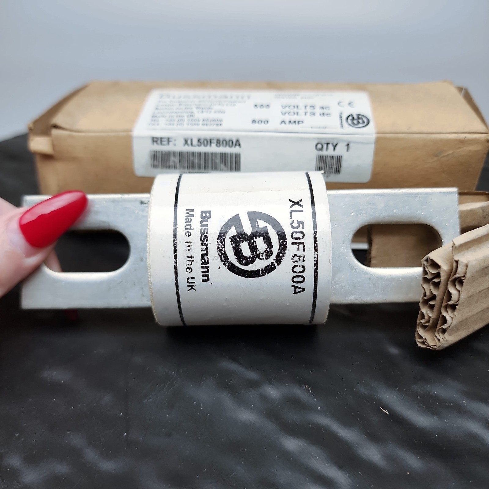 1x NEW Bussmann XL50F800A Fuse 800A 500V AC/DC 200kA IR Cooper NIB UK