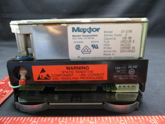 MAXTOR XT-2190 DRIVE, HARD DISK DEC PDP-1173 RD54-