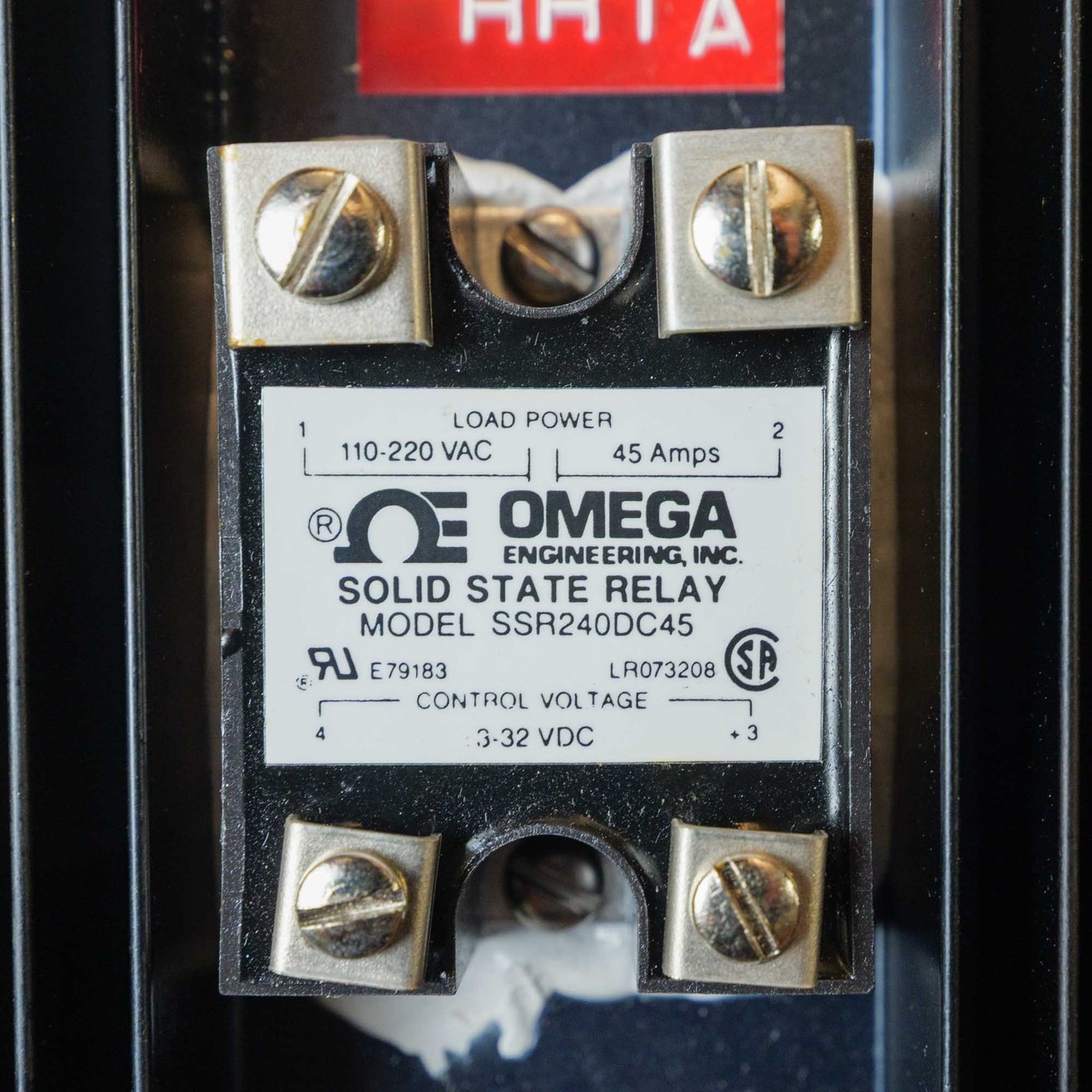 2x Omega SSR240DC45 Solid State Relay 45A w Heat Sink NOS