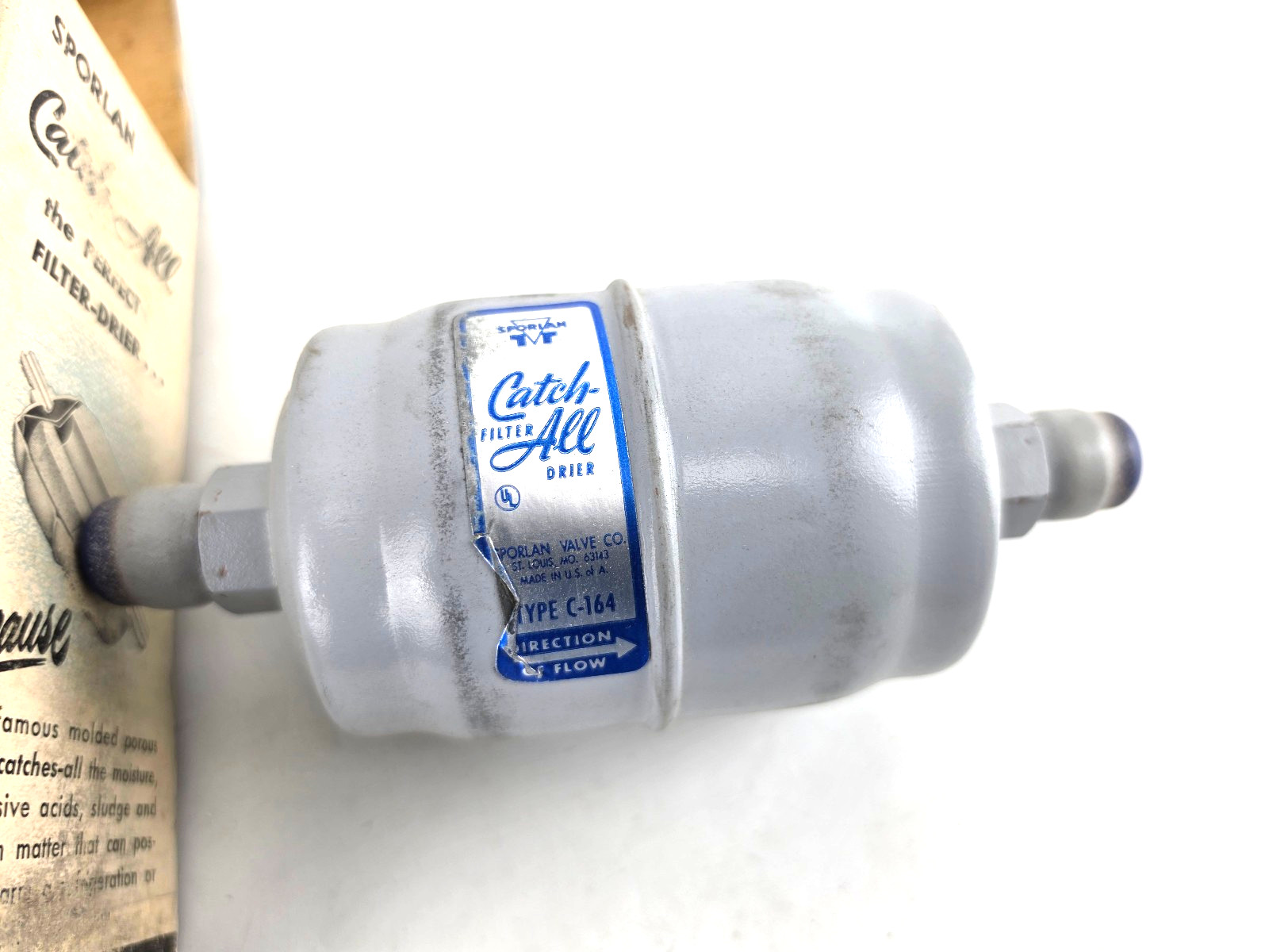 Sporlan Catch-All C-164 Filter Drier 1/2″ SAE Flare 650 PSI