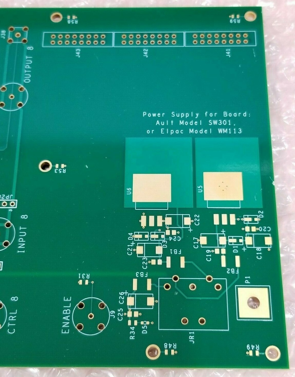 Power Supply Board for Ault Model SW301 or Elpac Model WM113 Blank