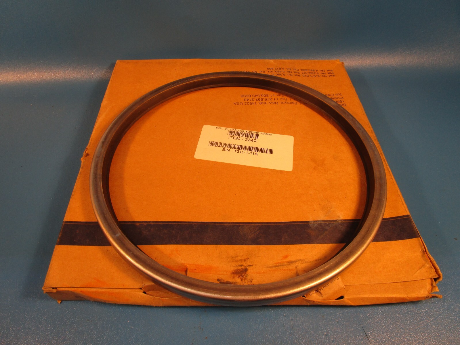 Garlock 21086 3660, Klozure® 53×3660 Oil Seal, 10″ Shaft Dia., 11″ OD, 0.563″