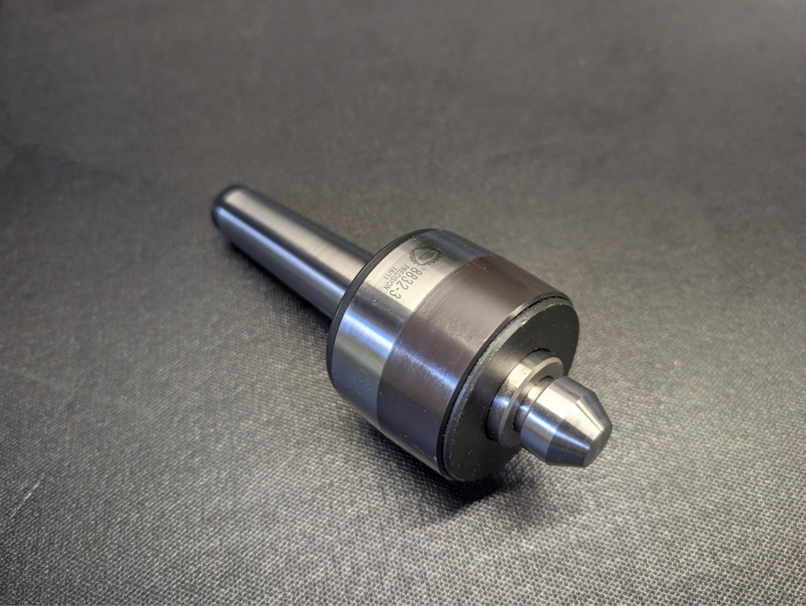 Bison 8832-3 Morse No. 3 Live Center With 60-Deg 5-570-203 Modified Blunt Insert