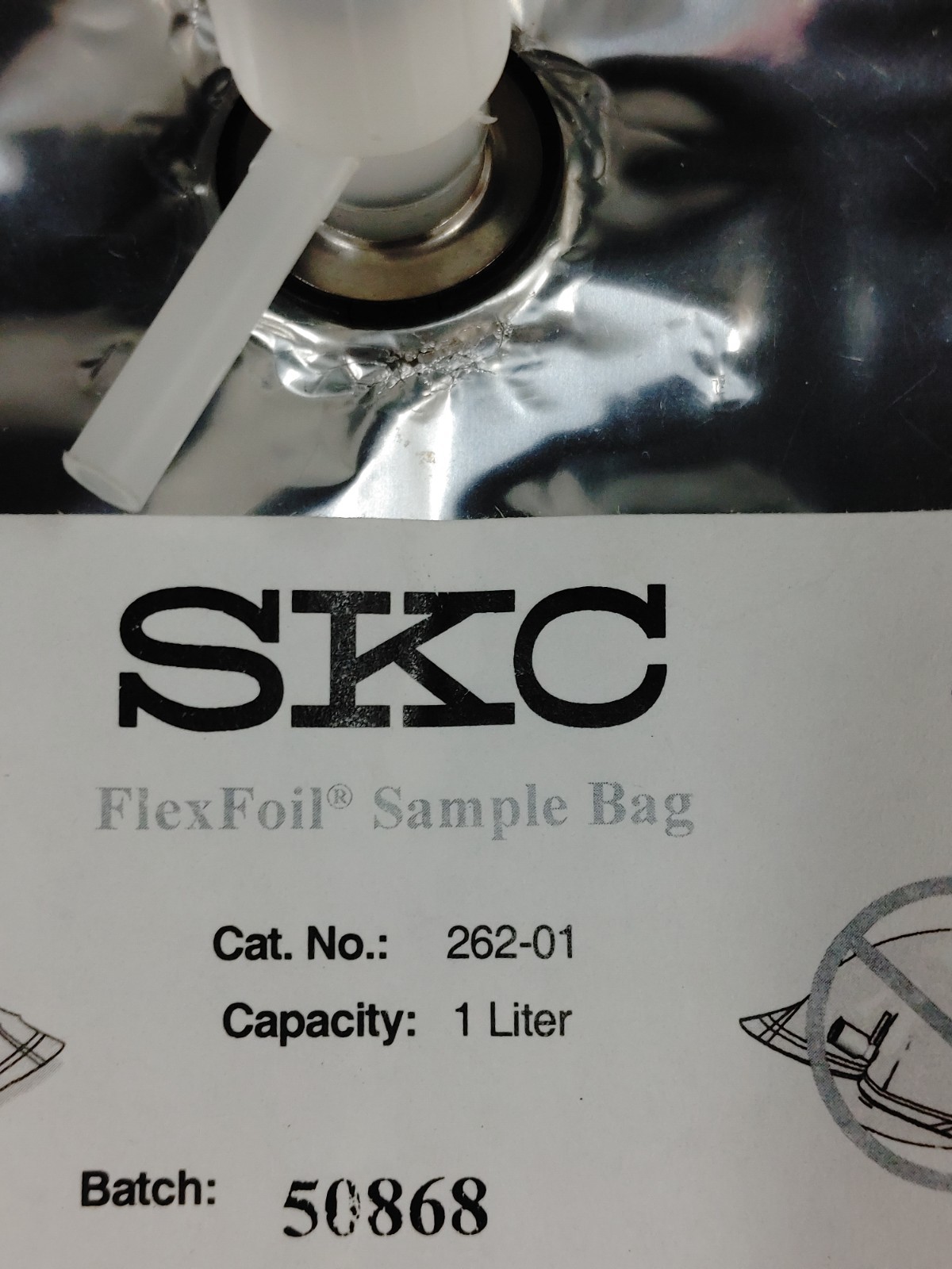 Lot of 12 SKC 252-01 1L Flexfoil Plus X4 262-01 1L Flexfoil Sample Bags X 8