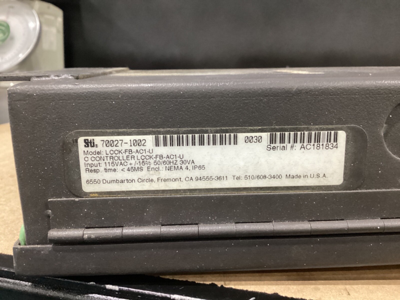 STI LIGHT CURTAIN CONTROLLER 70027-1002 LCCK-FB-AC1-U #101F20FML