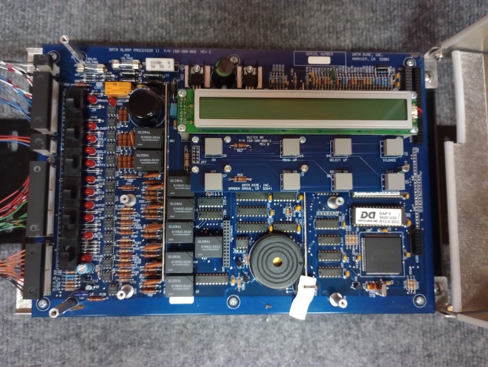 Data Aire Inc. DAP II Alarm Processor Control Interface 160-300-080 Rev E