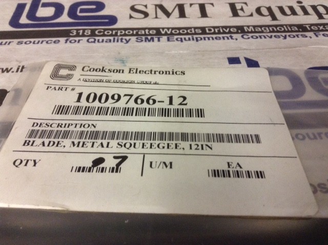 MPM Squeegee Blade – 1009766-12 w/Warranty