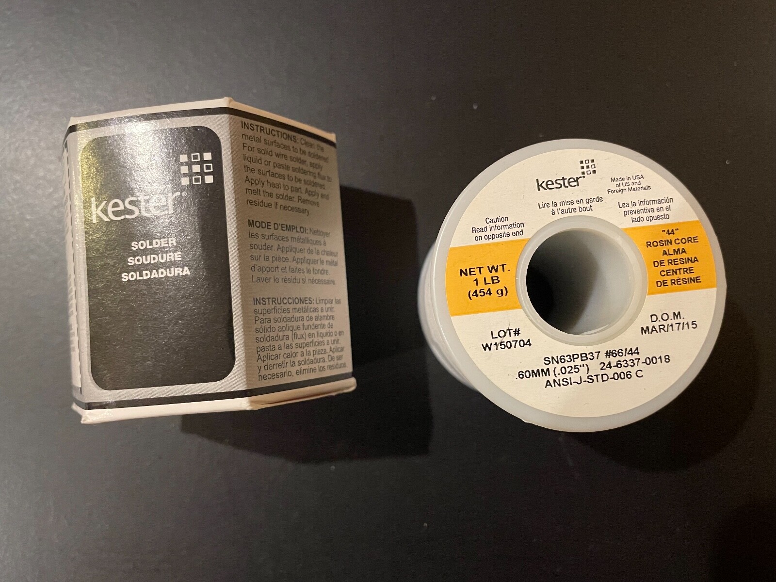 Kester 24-6337-0018 1Lb Solder wire