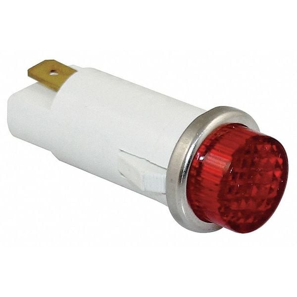Zoro Select 20C846 Raised Panel Light, Red, 24 V Ac/Dc, 20C846