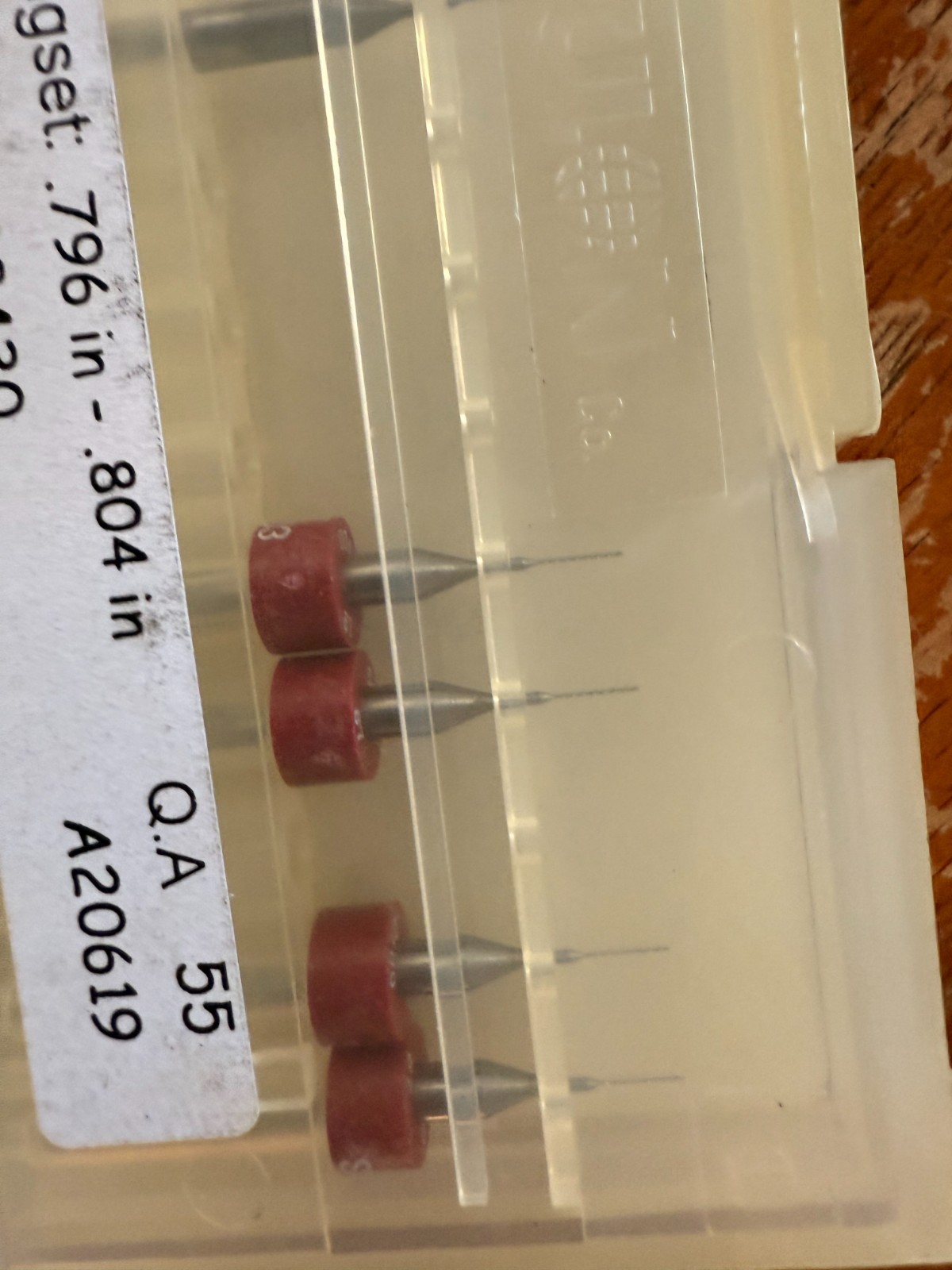 NEW LOT of 5 Tulon Carbide Mini Drill Bar #87 x .180 Ser. 5030 .796″ # 50300100c