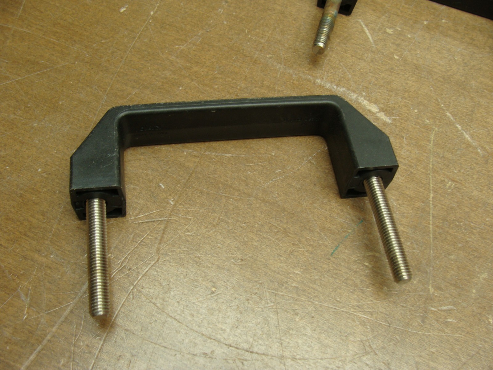 LOT OF 10 ELESA INDUSTRIAL GRADE BRIDGE PULL HANDLES W/THREADED STUDS