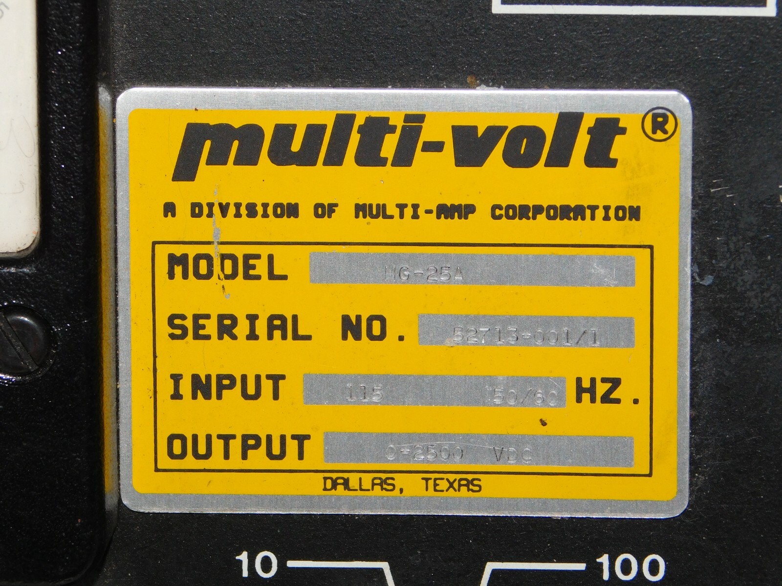 Multi Volt Multi Amp MG-25A Megaohm Test Meter Industrial Megohmeter Gauge Unit