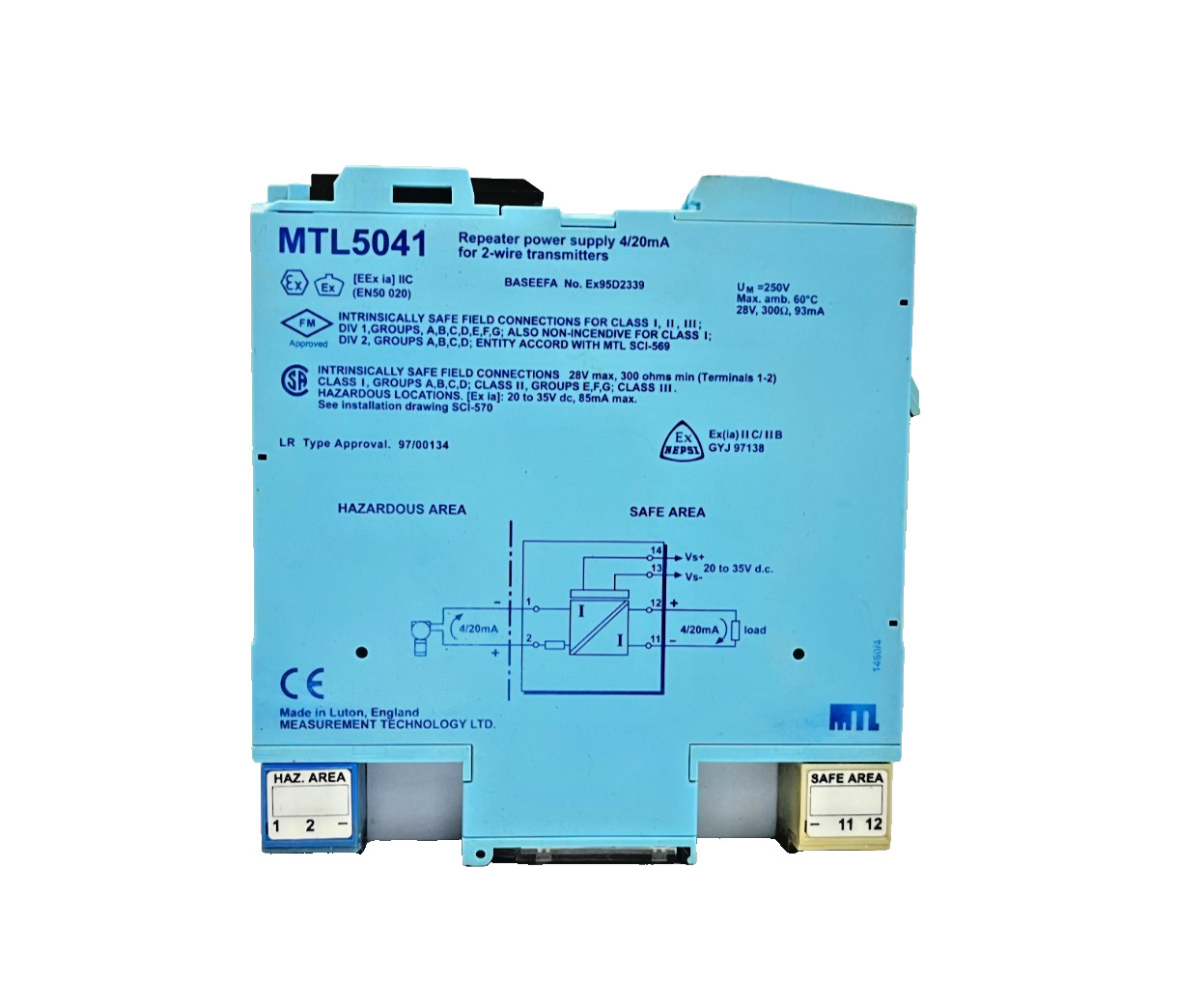 MEASUREMENT TECHNOLOGY MTL 5041 REPEATER POWER SUPPLY (FAST SHIP)
