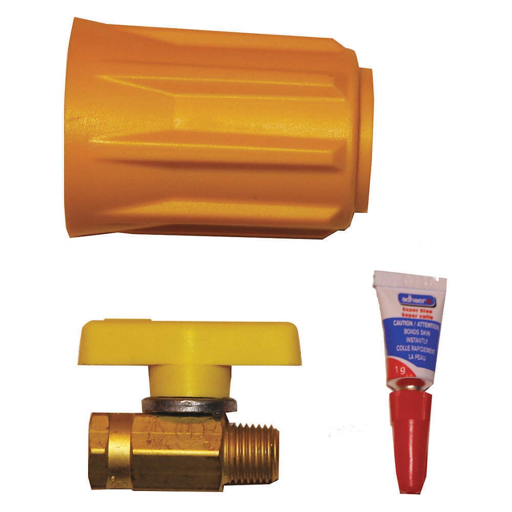 Ideal Warehouse Innovations Inc. 70-1104 Propane ValvePlasticYellow5 7/8 W