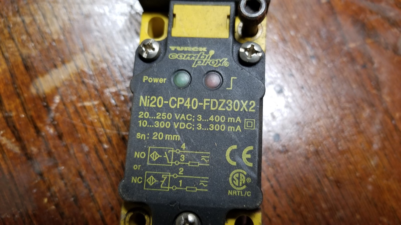 TURCK COMBI PROX PROXIMITY SENSOR NI20-CP40-FDZ30X2