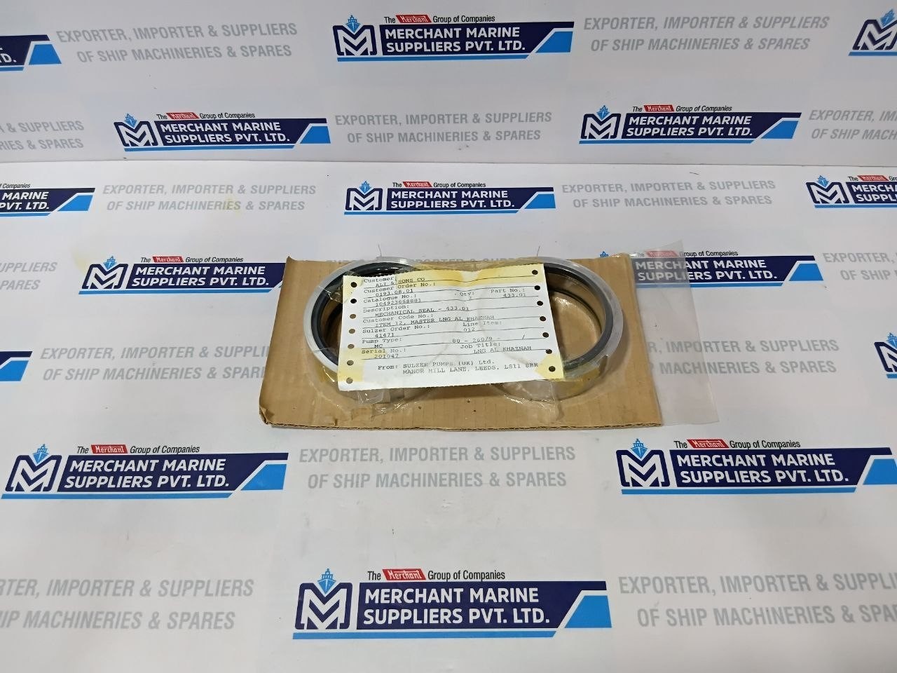 Sulzer Pump Seal 433.01 for MC 80-260/9 Mechanical Seal Set Part No 433.01