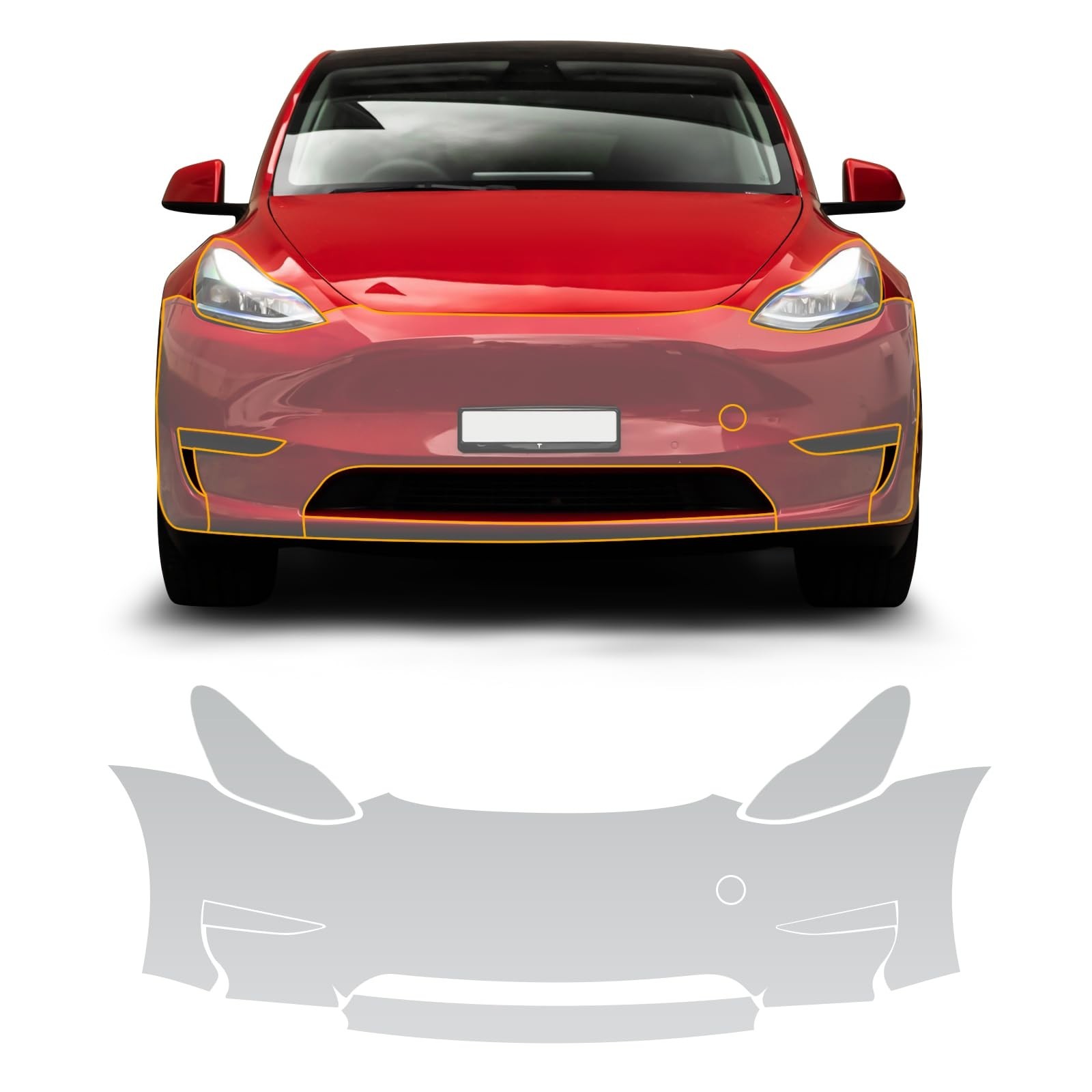 Precut Car Paint Protective Film for Tesla Model Y 2017-2025 (Not for Juniper…