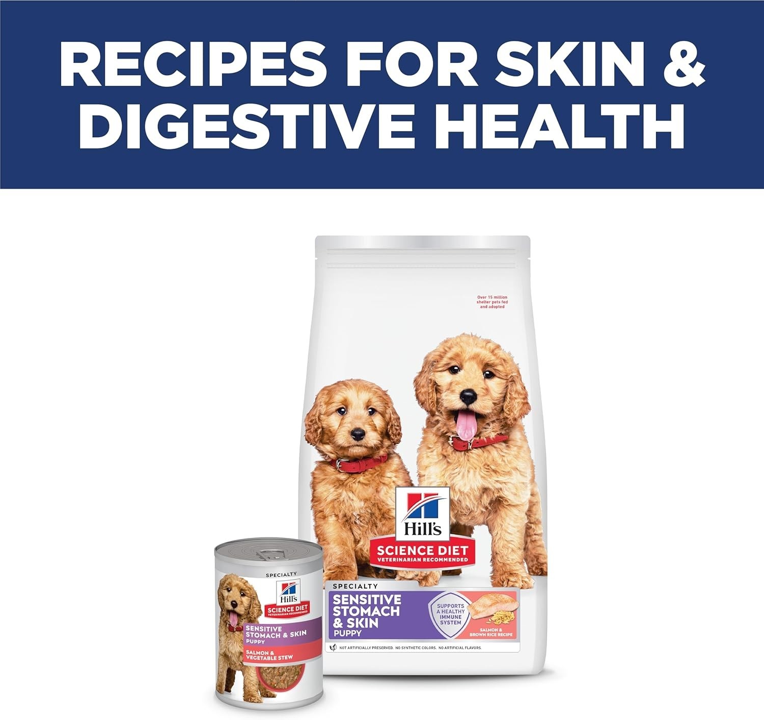 Hill’s Science Diet Sensitive Stomach & Skin Puppy Dry Food -Salmon &Brown, 13Lb