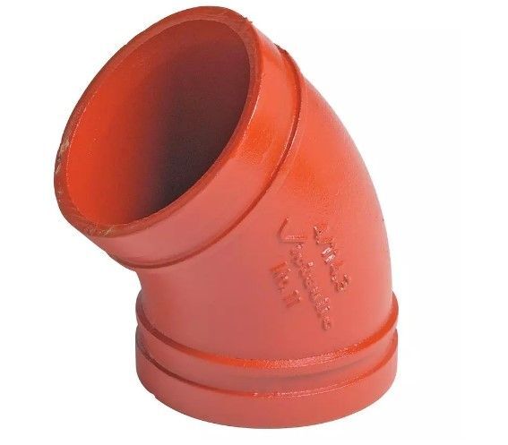 Victaulic Firelock Style 11 8″ Grooved 45° Ductile Iron Elbow