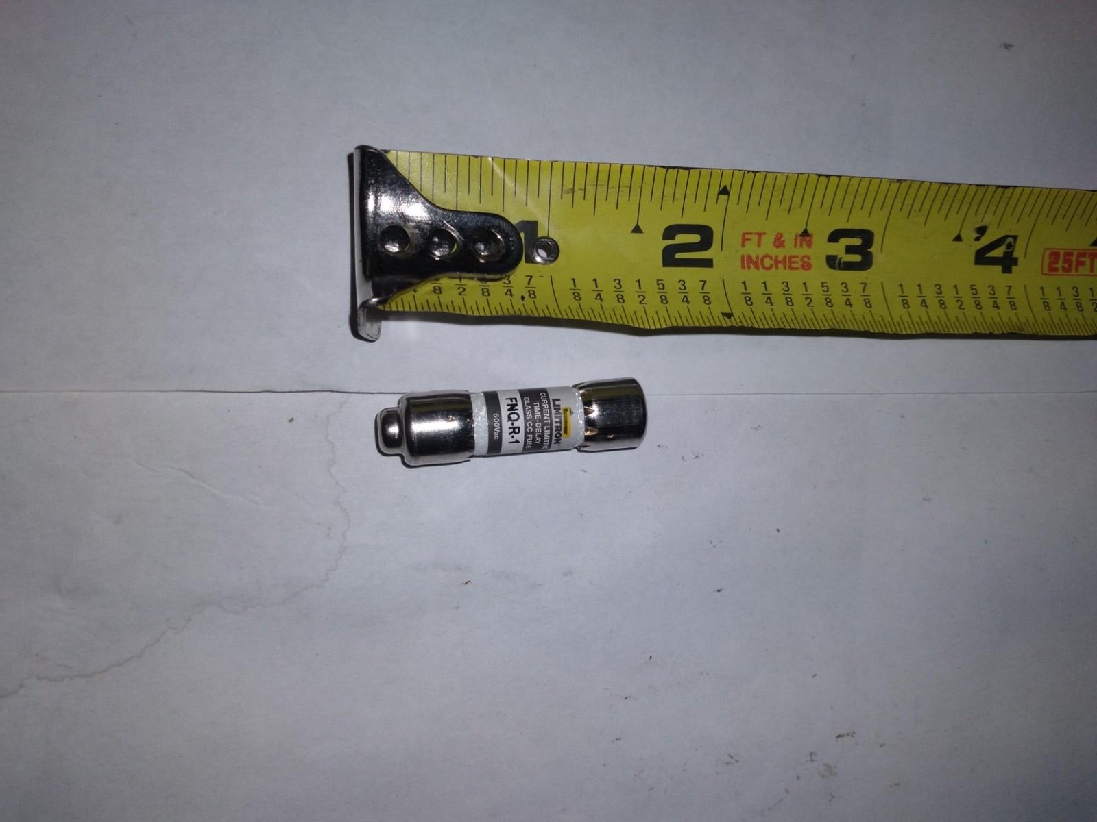Bussmann Limitron FNQ-R-1 Class CC Time-Delay Fuse 1A 600VAC Current