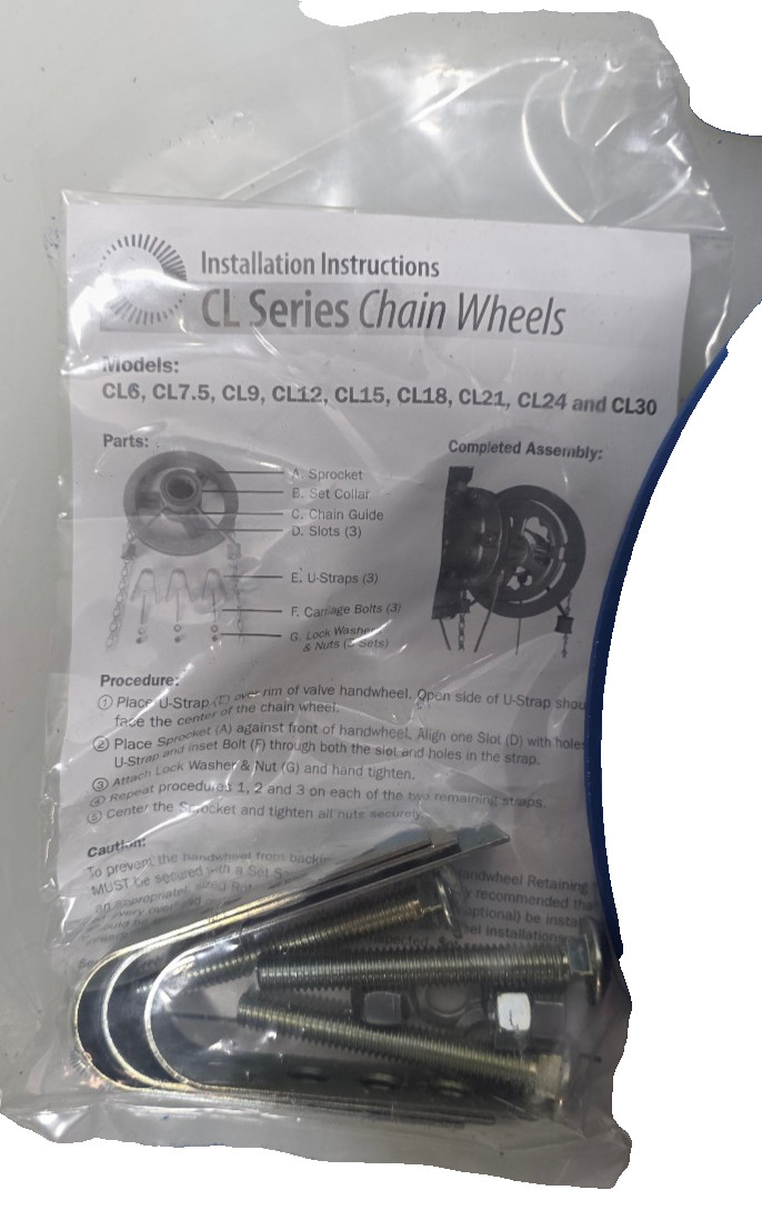 Roto Hammer CL-12 Chain Wheel Kit, Ductile Iron, 9-1/4″ – 12-1/2″ OD