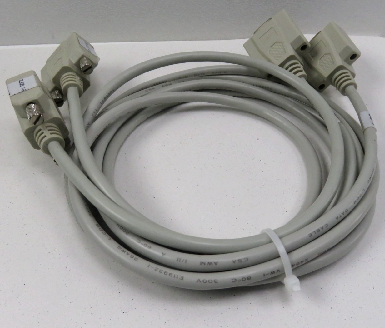 Lot of 2 L-com E119932-1 26AWG AWM 2464 VW-1 80C 300V Data Cable