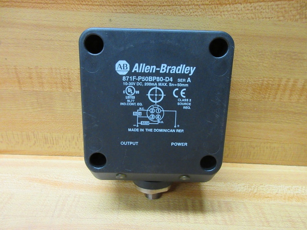 Allen Bradley 871F-P50BP80-D4 Inductive Sensor 871FP50BP80D4