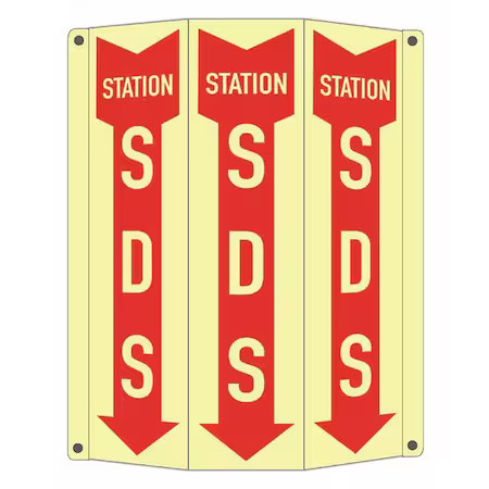 Lyle Lctb-0016-Ga_2.67X12 Safety Sign, 10 In Height, 8 1/4 In Width, Aluminum,