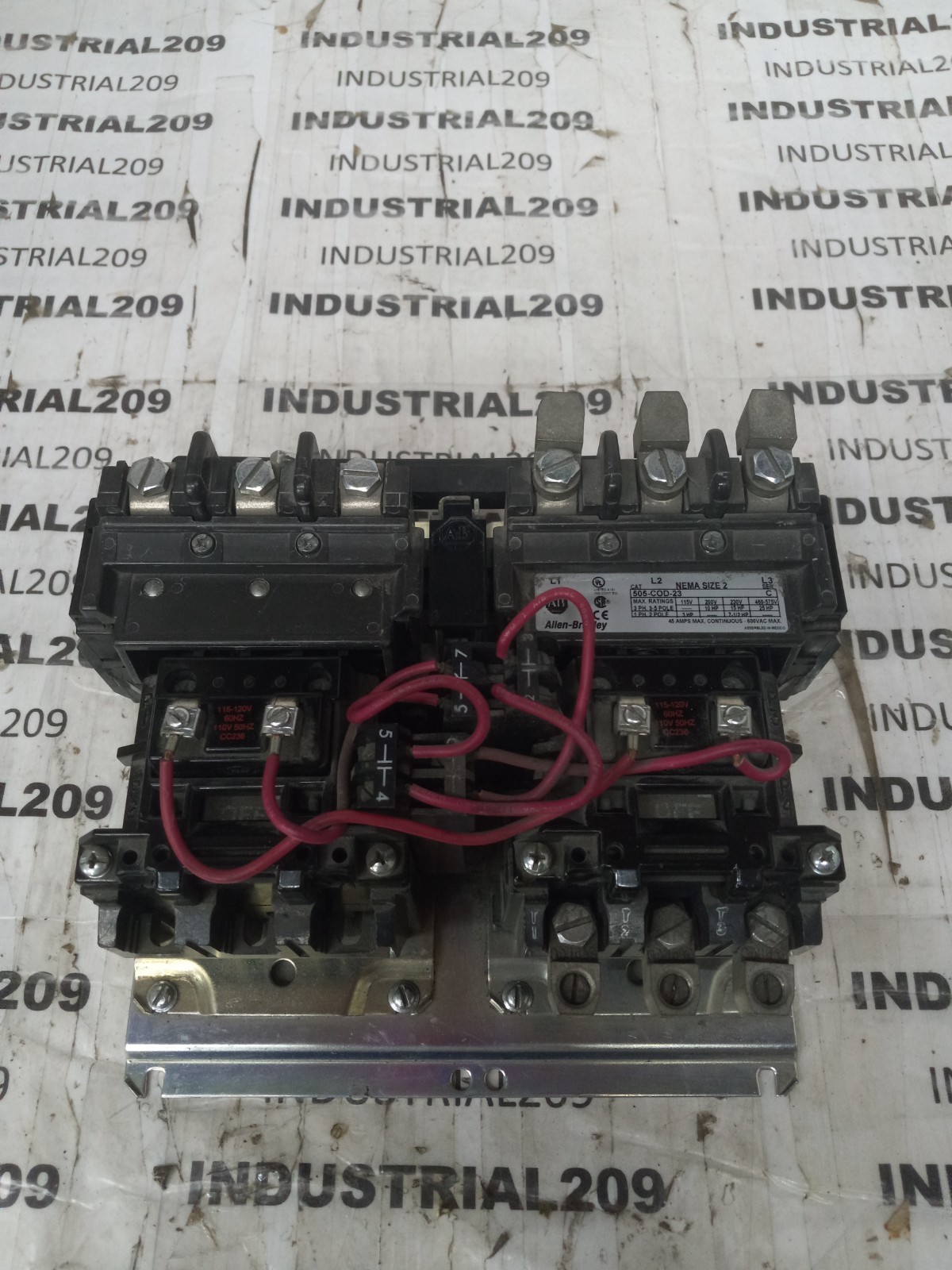 25HP AB REVERSING STARTER SIZE 2 505-COD-23 SERIES C 460/575V 3PH