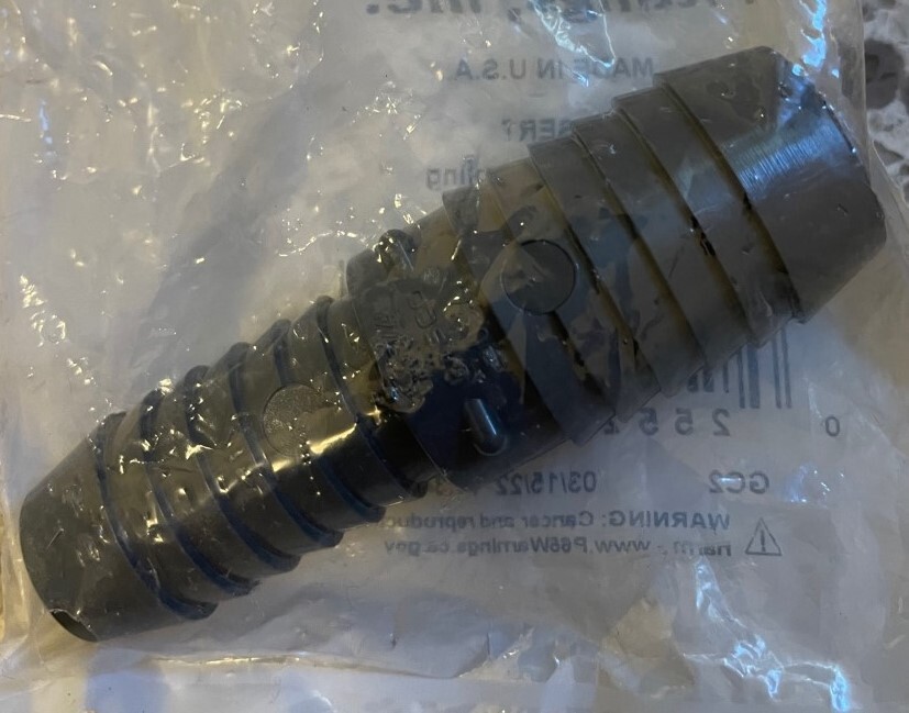 Lasco 1-inch x 3/4-in Schedule 80 PVC Barbed Reducing Insert Coupling – NEW