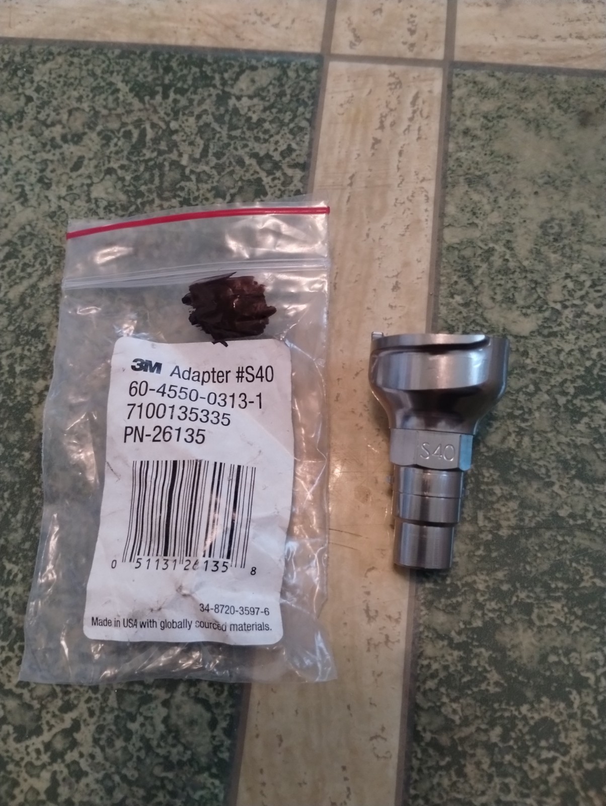 3M PPS 2.0 Spray Gun Adapter S40 26135 Trapezoidal Thread Connects Several