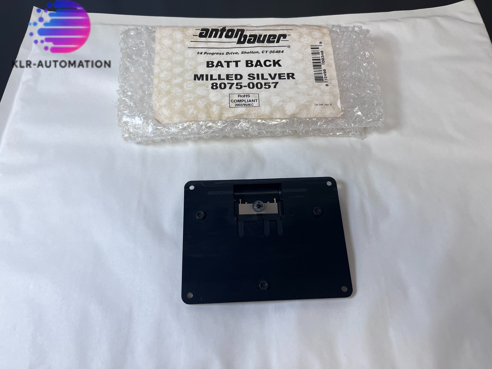 Anton Bauer Milled Silver Back Plate (8075-0057) Male Gold Mount – TBE x1