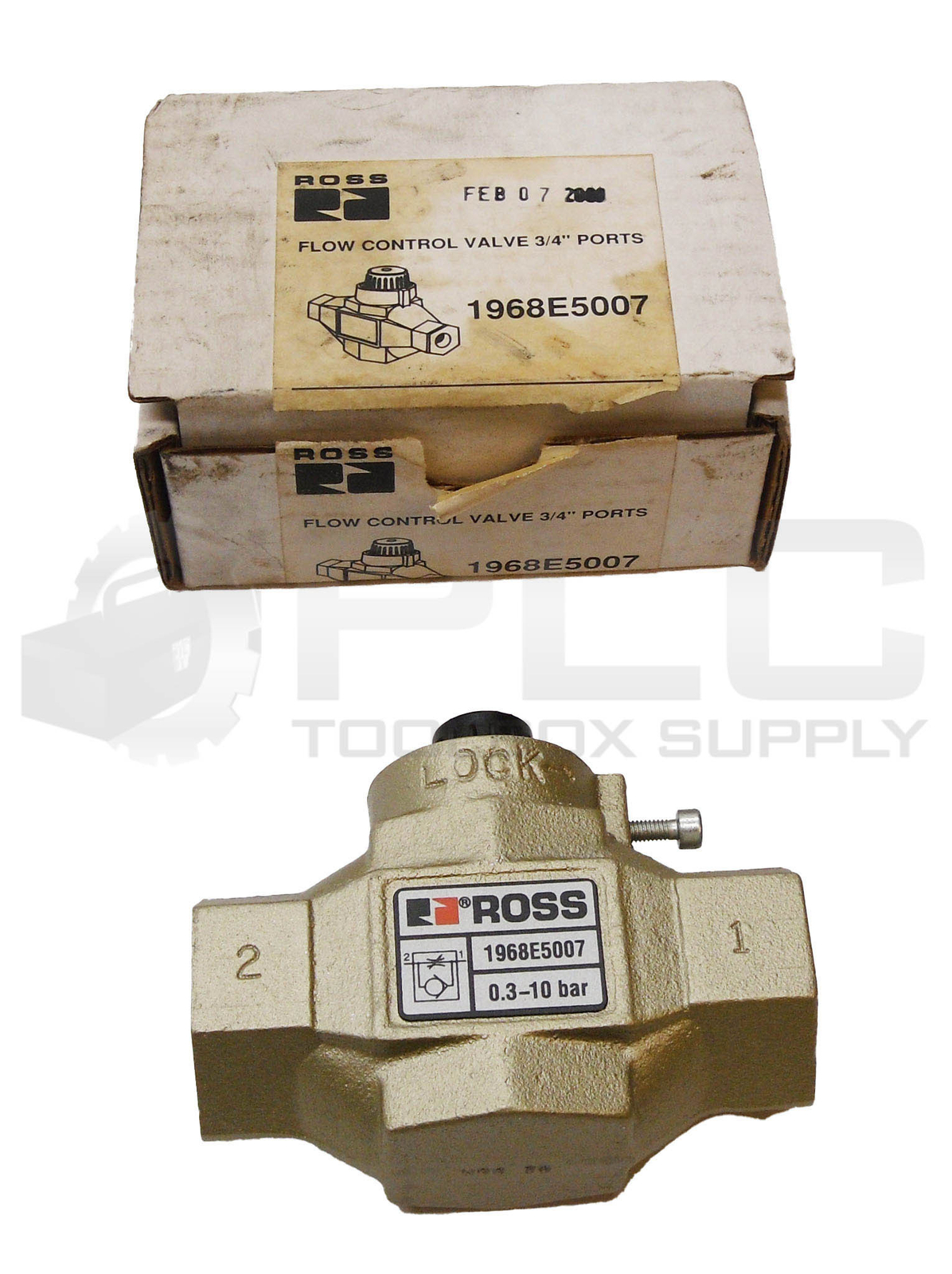 NEW ROSS 1968E5007 FLOW CONTROL VALVE 3/4″ PORTS