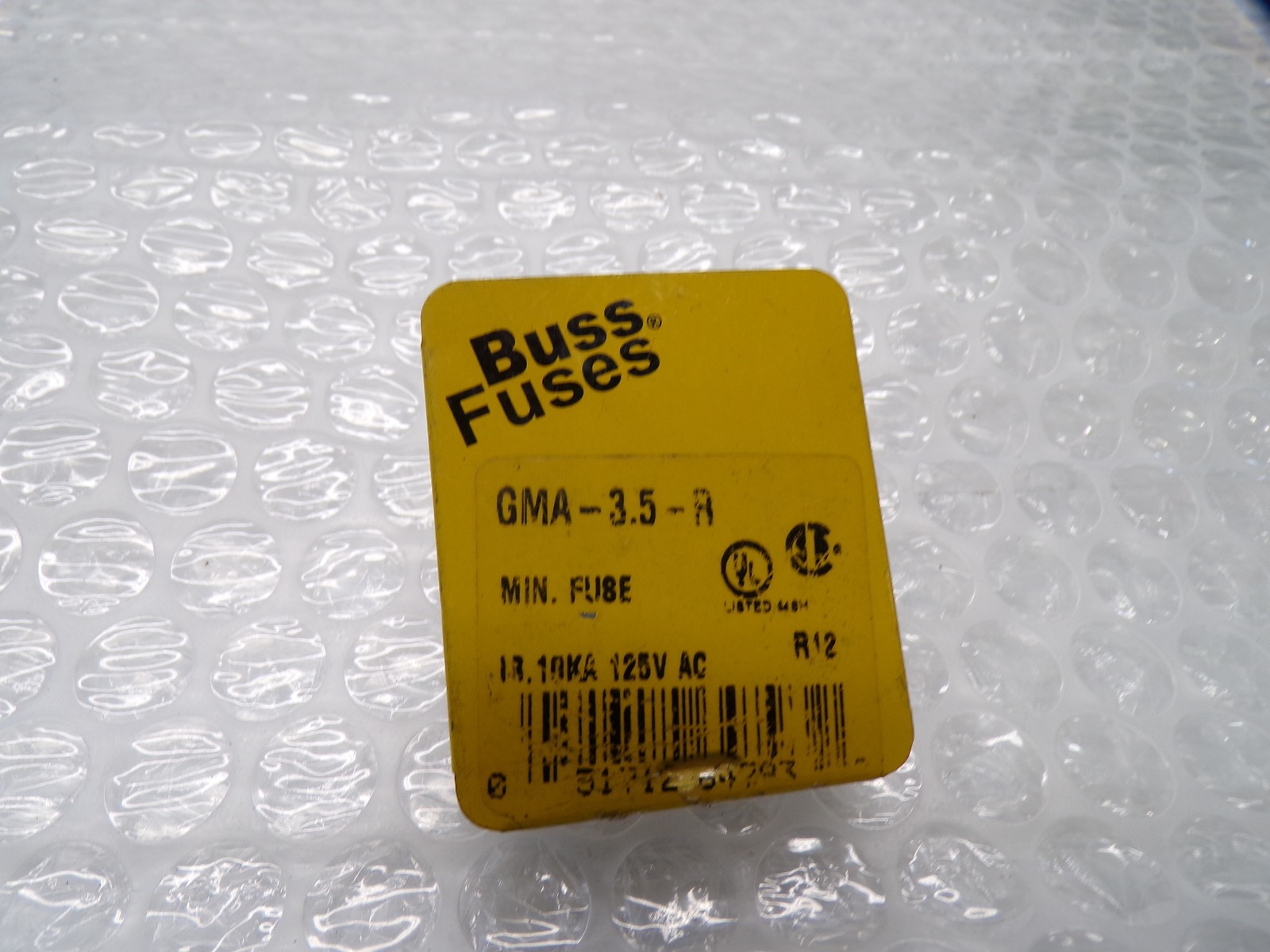 BUSSMANN GMA-3.5-R FUSE PKG OF 5 NSMP