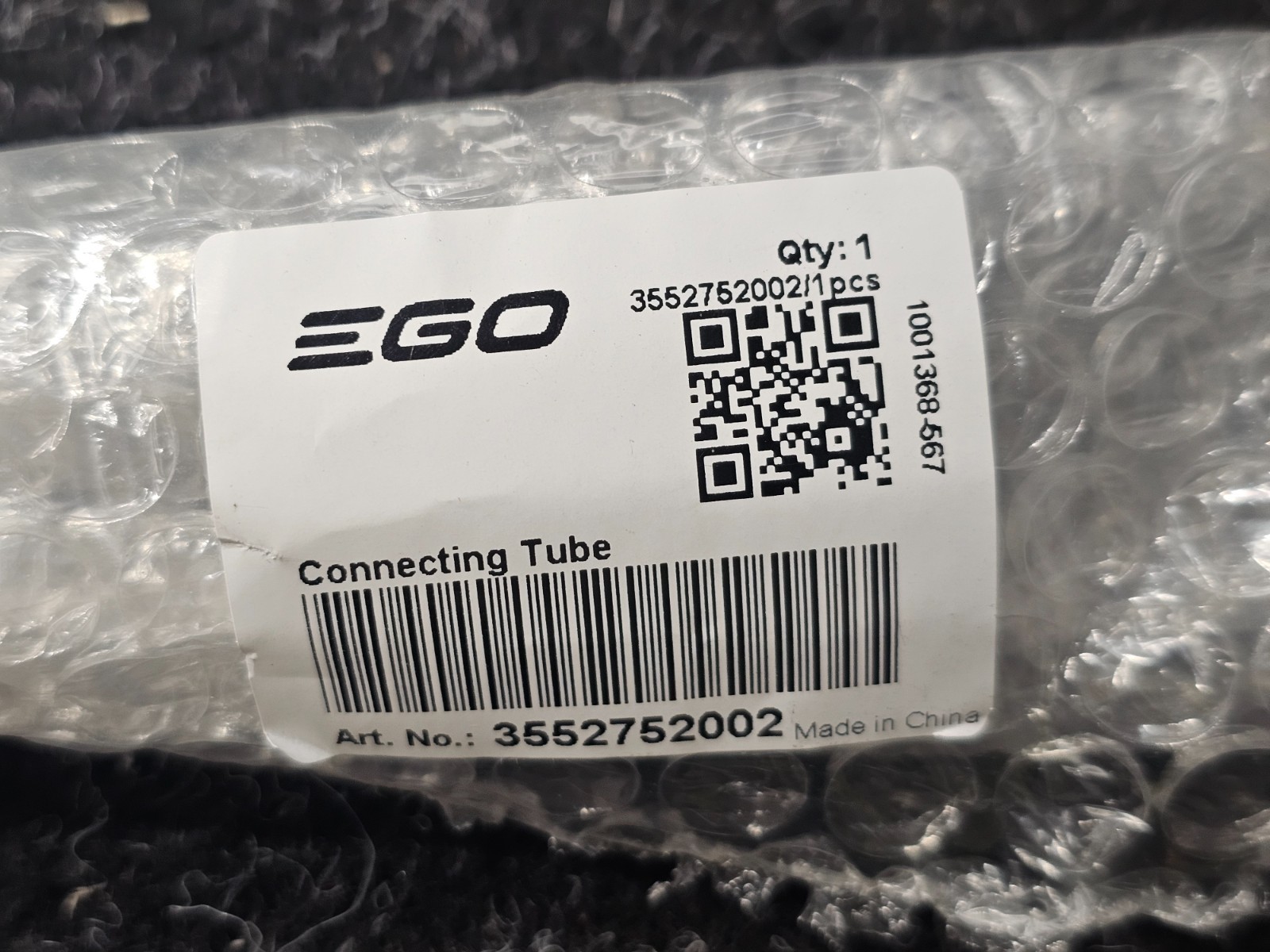 EGO Power+ 3552752002 Lower Carbon Fiber Connecting Tube for ST1520S 15″ String