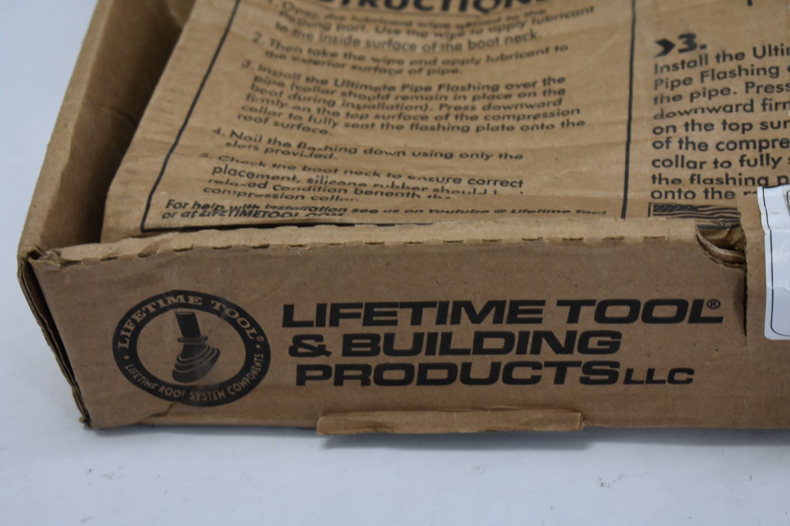 Lifetime Tool & Building Products 3″ Pipe Flashing for UPF 300 Dark Bronze