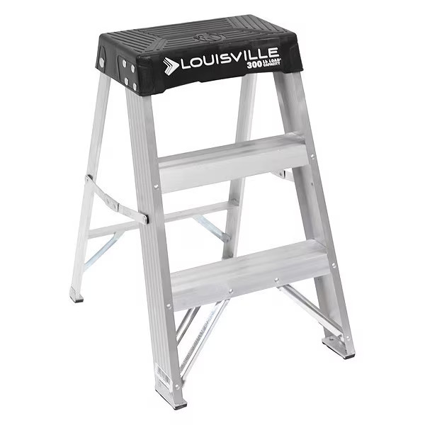 Louisville AS3002 Step Stand, 2 Steps, 300 lb Load Capacity, 24 in Ove